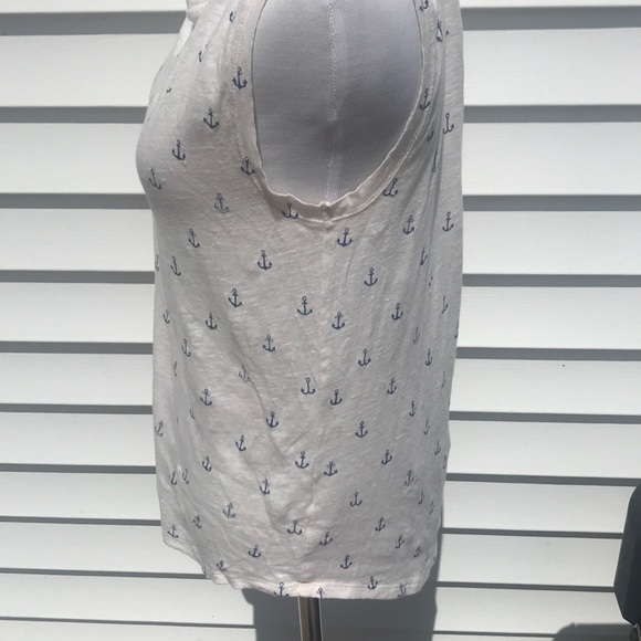 J. Crew linen anchor top super cute - Picture 5 of 6